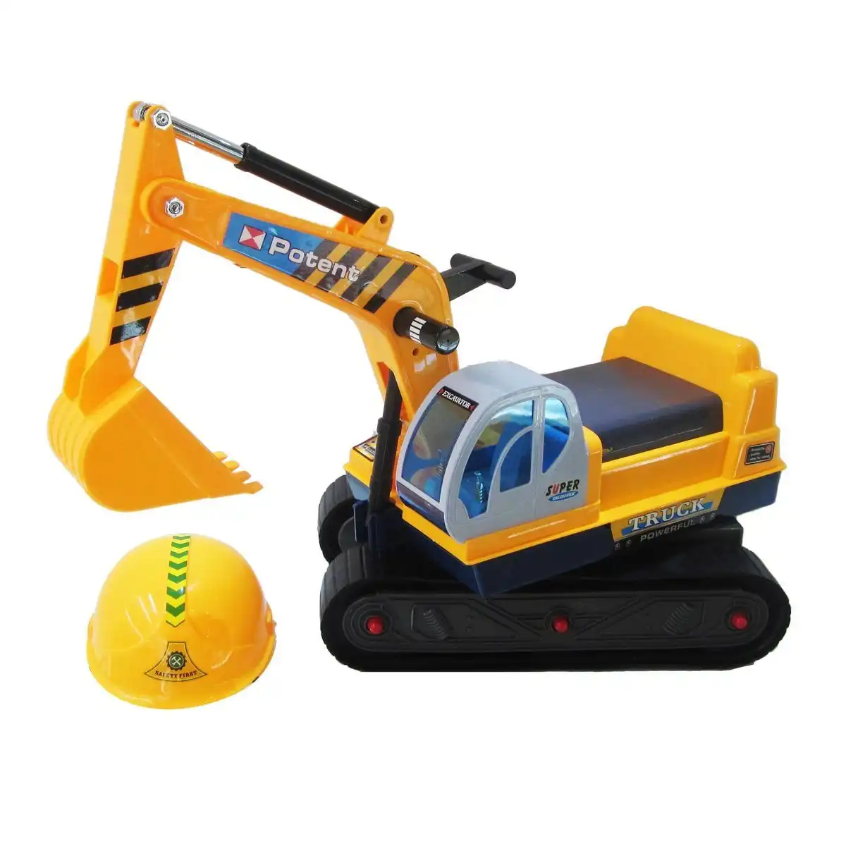 Ausway Toy Ride On Excavator Digger Pretend Play Construction Truck
