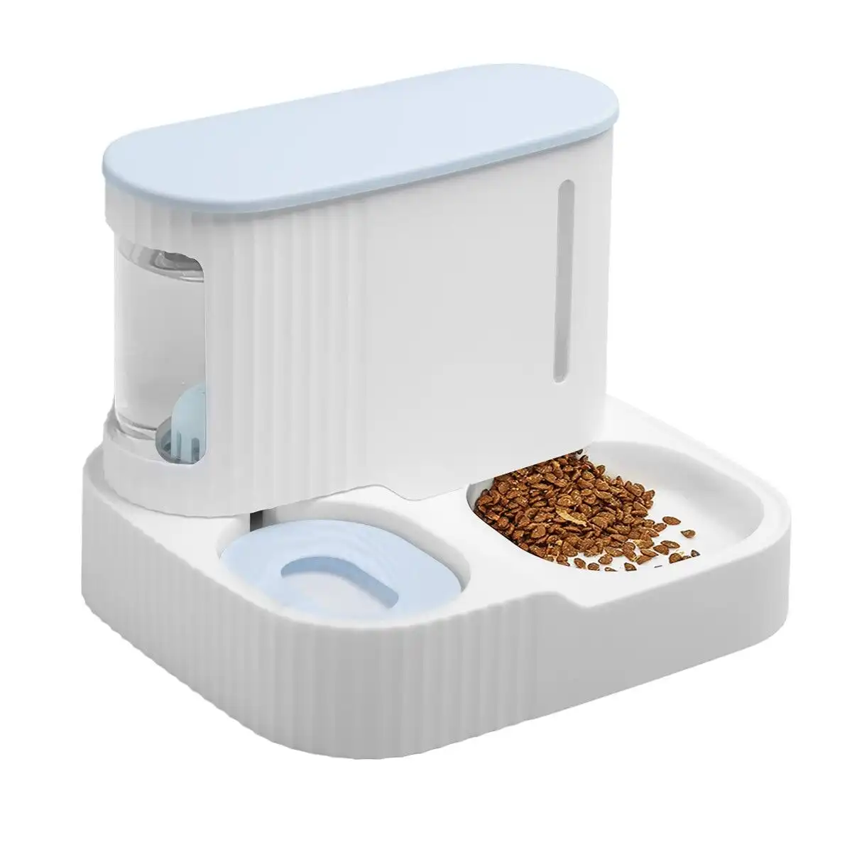Pet Scene Auto Pet Feeder 2 In 1 Dog Cat Food Water Dispenser Bowl Automatic Gravity Fed for Small Large Pets