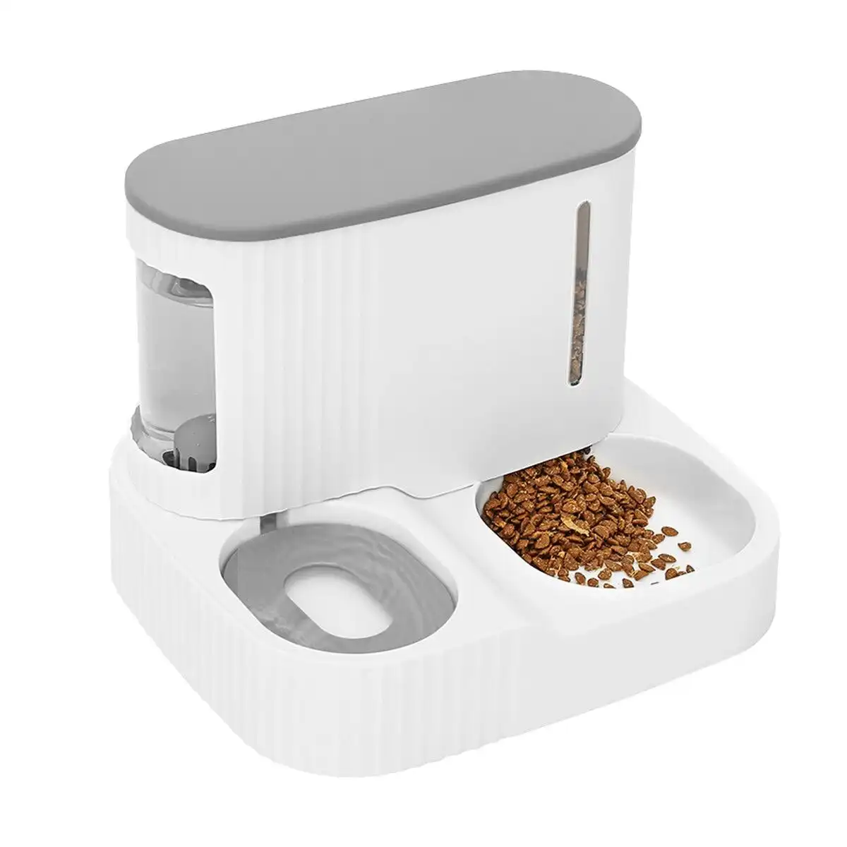 Pet Scene 2 IN 1 Pet Automatic Feeder Cats Food Bowl Dog Water Dispenser Gravity Fed for Small Large Pets