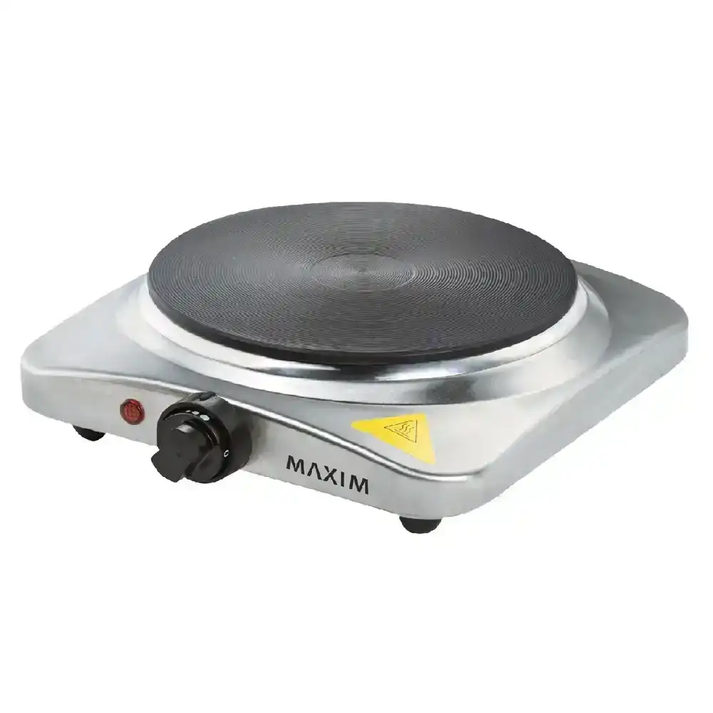 Maxim Kitchenpro 1500w Portable Hotplate Single Electric Cast Iron Cooking Stove