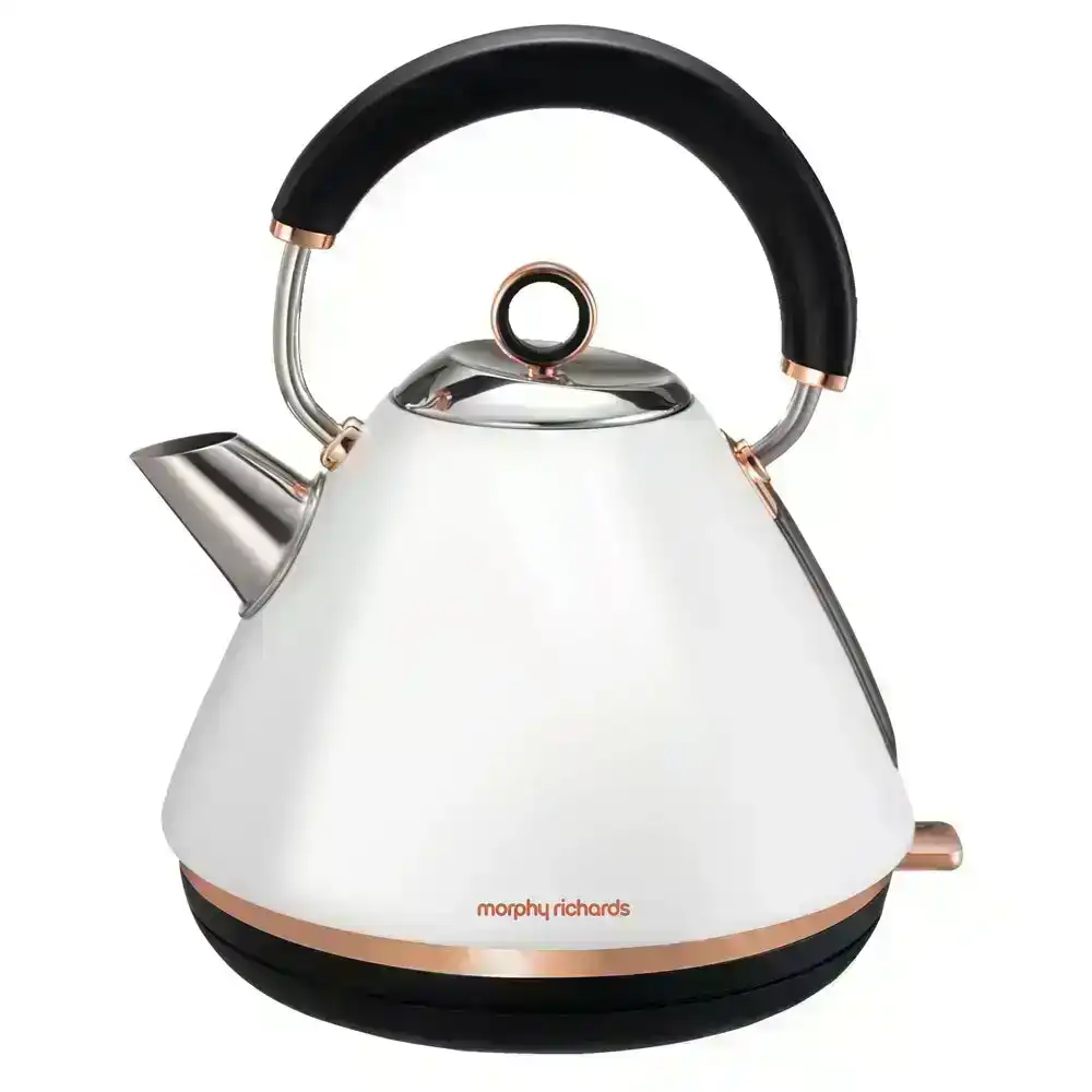 Morphy Richards 1.5L Ascend Pyramid Kettle Tea/Coffee/Hot Drink Rose Gold White