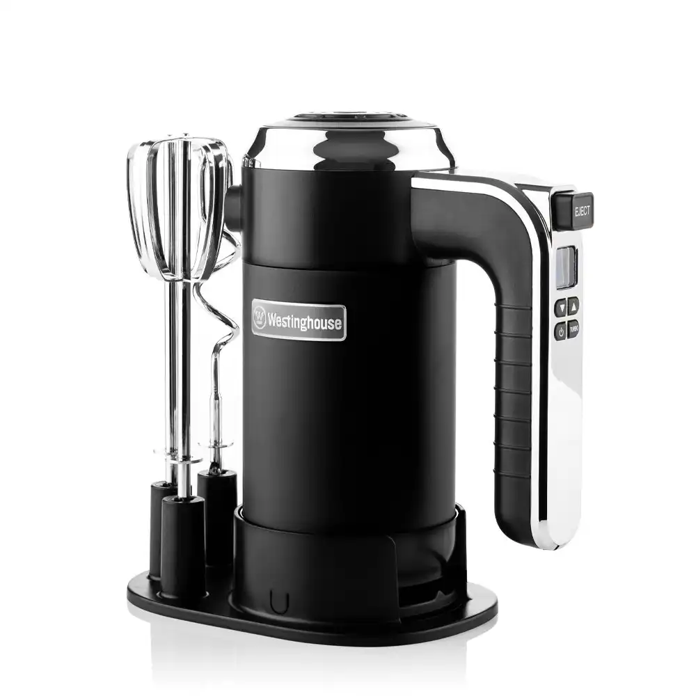 Westinghouse Retro Series Black 350W 7 Speed Electric Hand Mixer/Beater/Blender