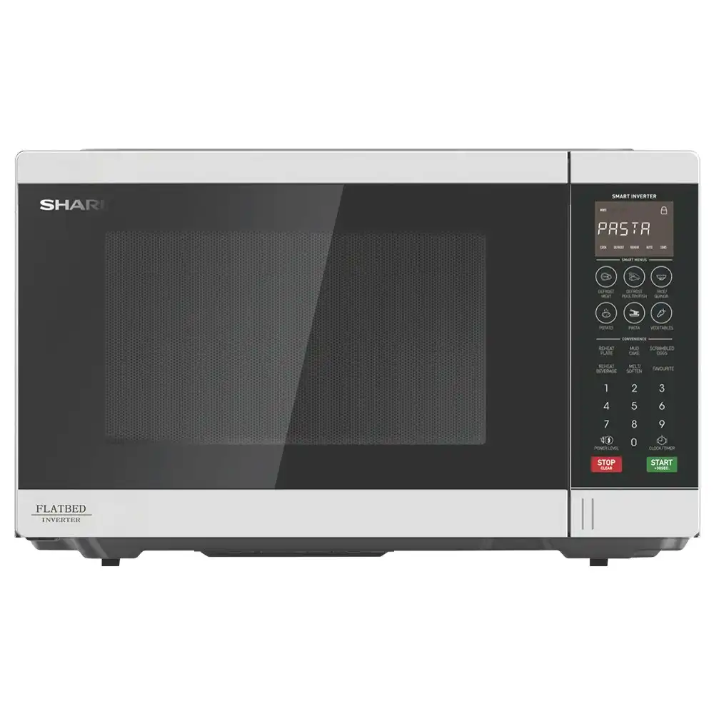 Sharp SM327FHW 32L Inverter Microwave Oven 1200W Flatbed Kitchen/Food Black