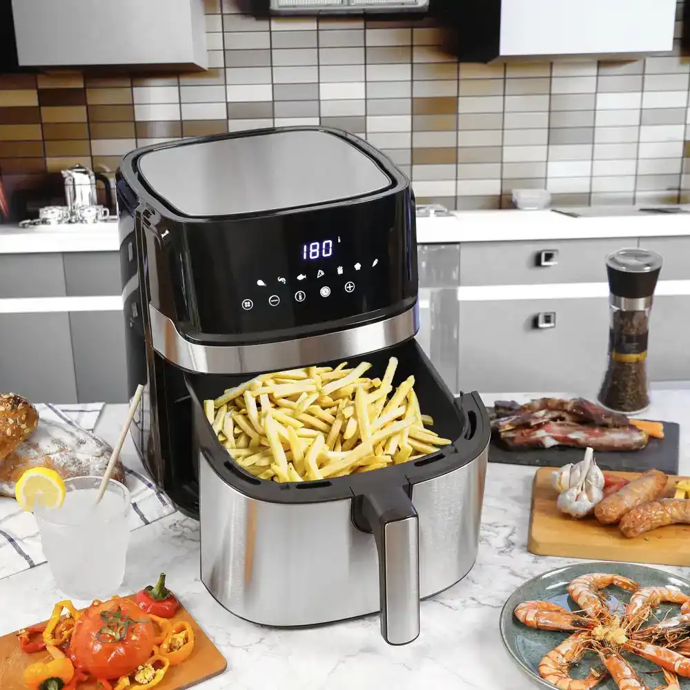 Healthy Choice 7L Digital Stainless Steel Air Fryer Cooker Kitchen Appliance