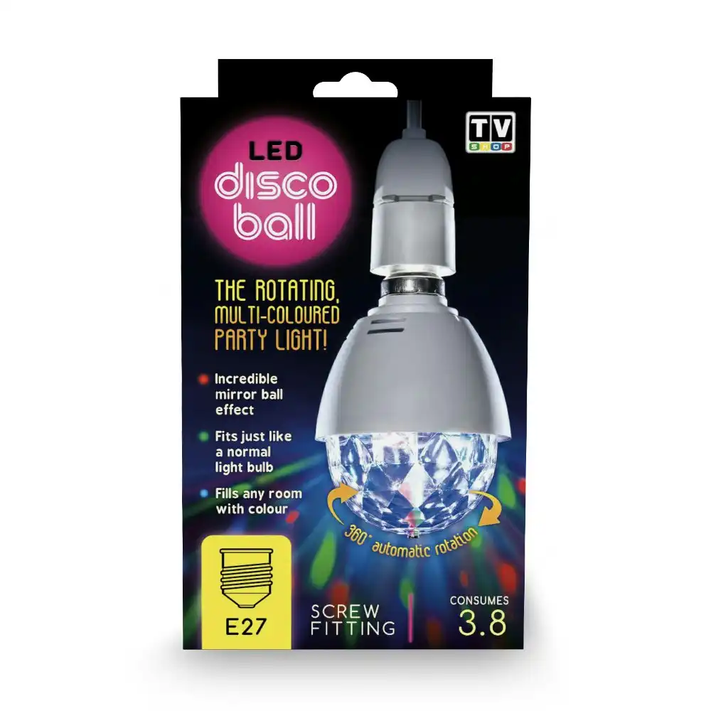 TV Shop LED Multicoloured Disco Bulb E27 Screw Fitting 3.8W Dance Party Light