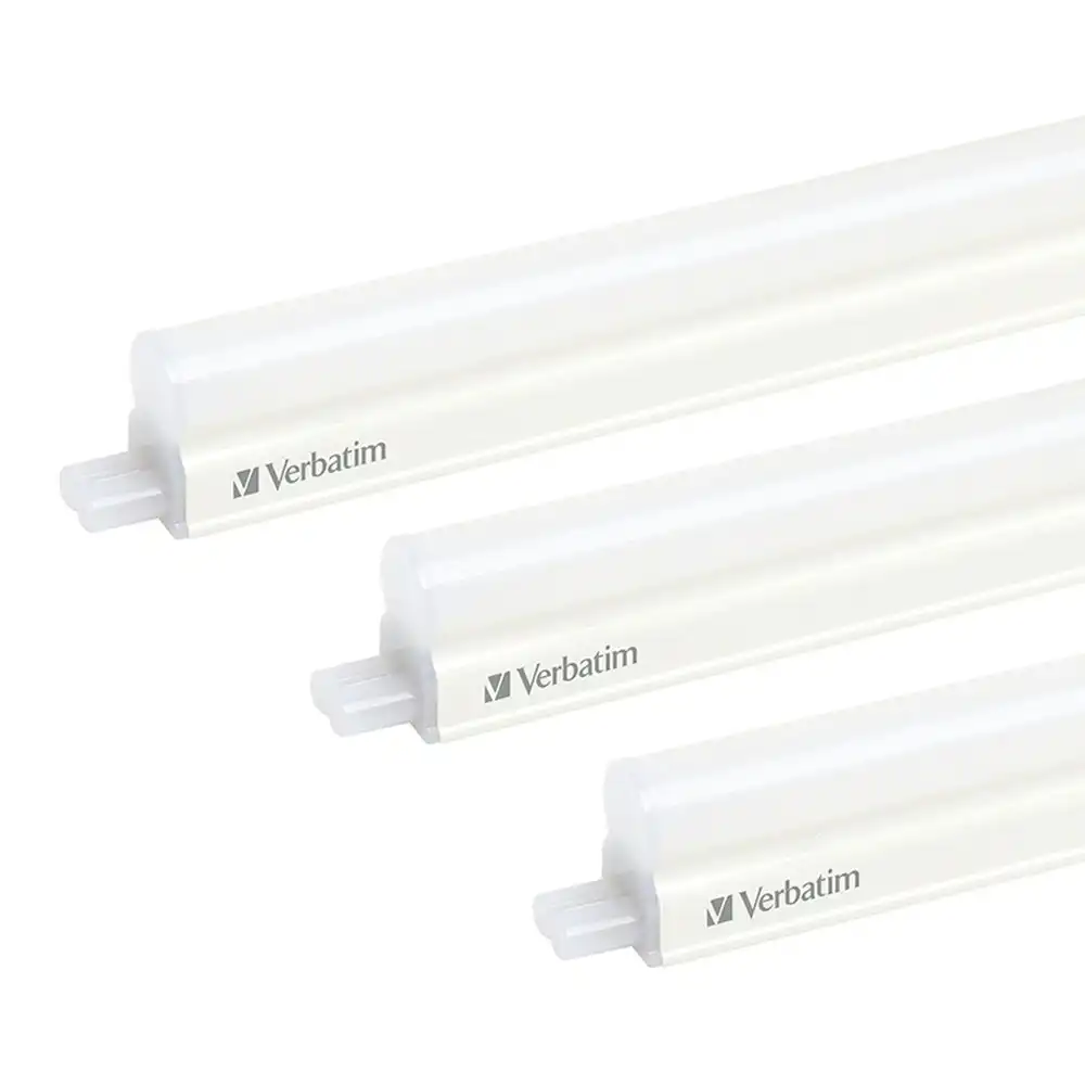5PK Verbatim Indoor Integrated T5 Batten Fixture w/ LED Light Strip 900Lm 3000K