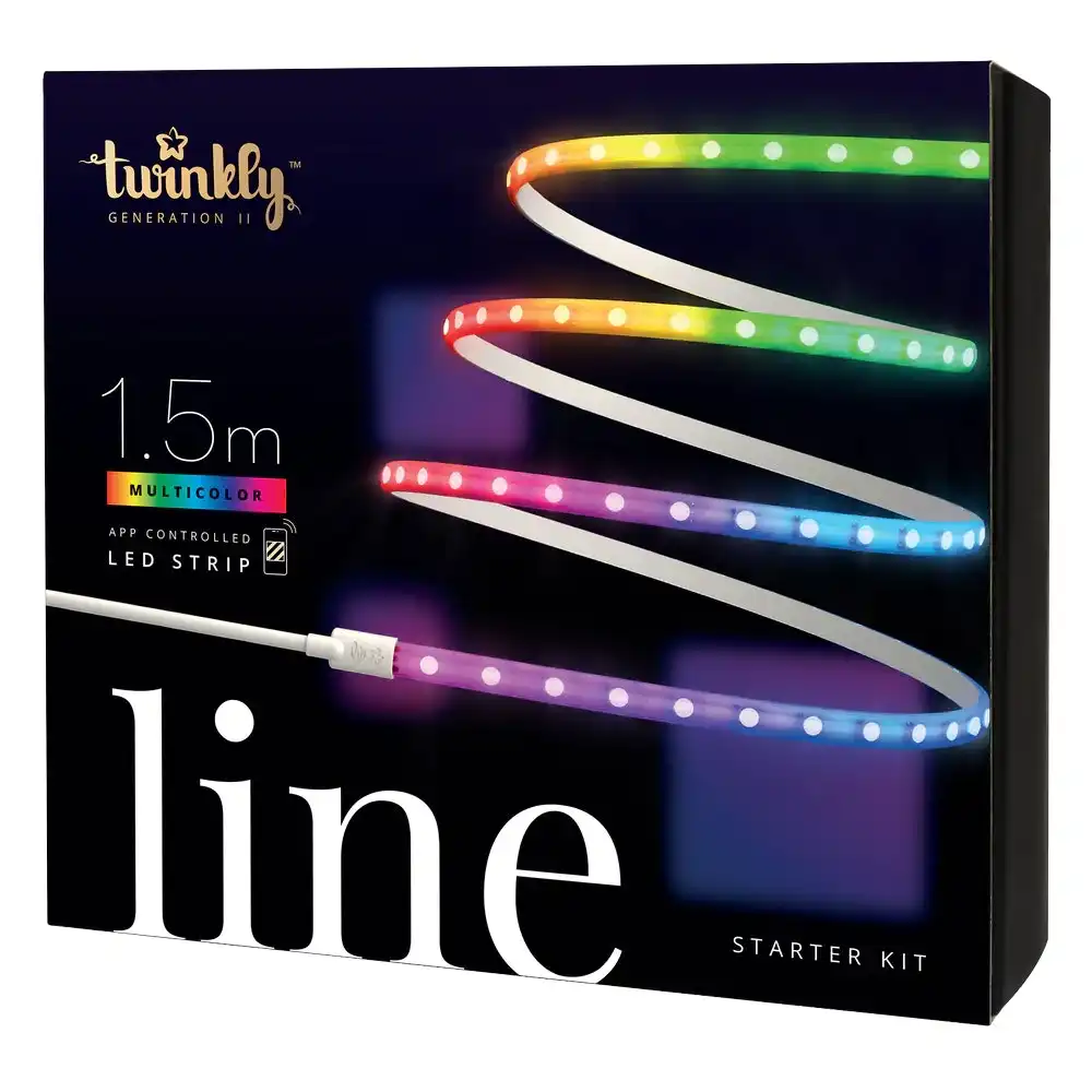 Twinkly 1.5m Smart Line Indoor RGB LED Light Strip Starter Kit Bluetooth/WiFi