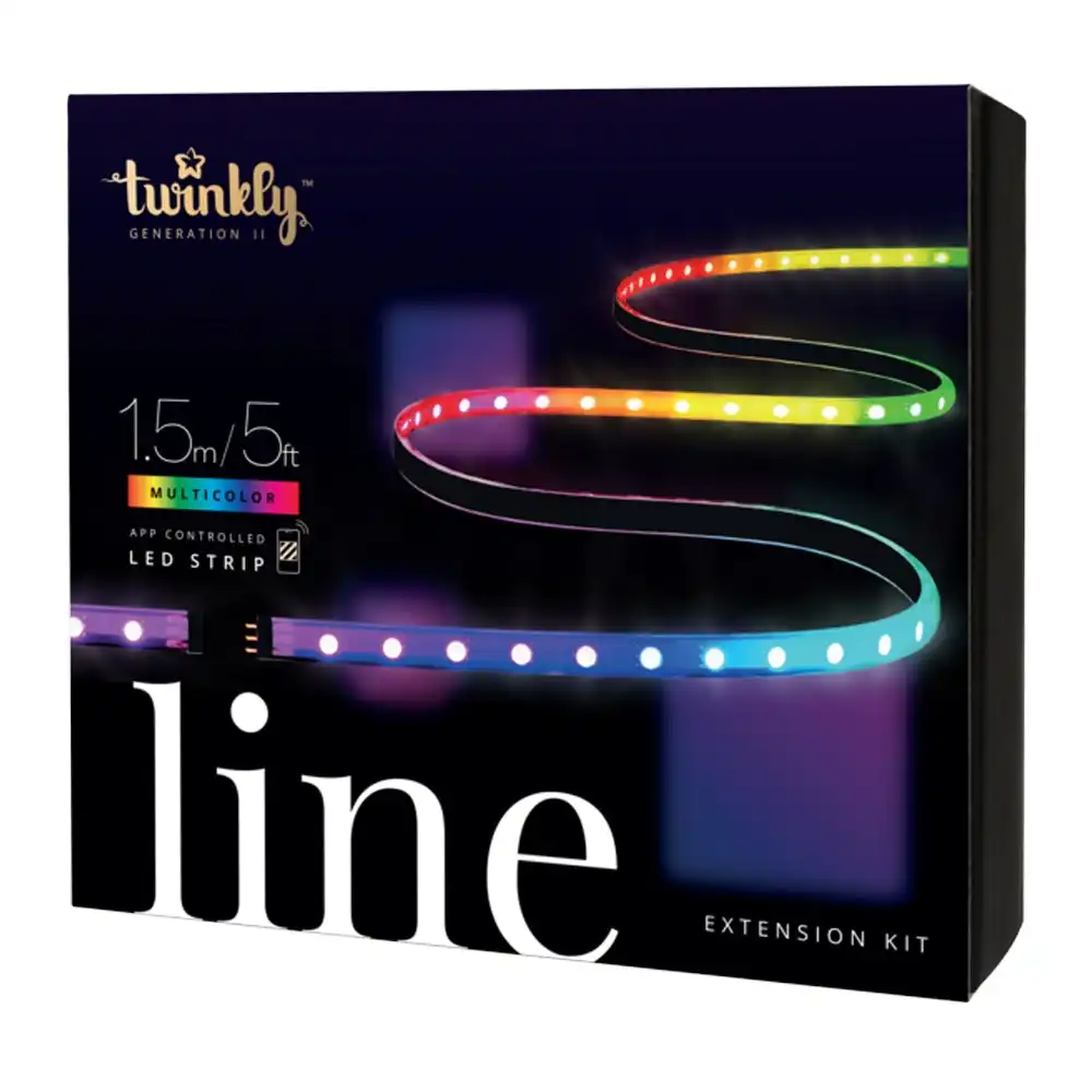 Twinkly 1.5m Smart Line Indoor LED RGB Light Strip Extension Kit Bluetooth/WiFi