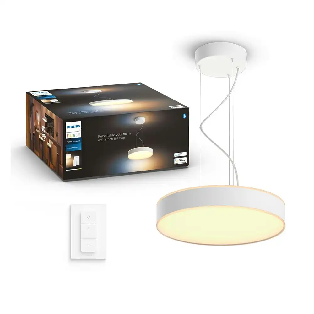Philips Hue White Ambiance Enrave Pendent Home Hanging Ceiling Light w/Bluetooth