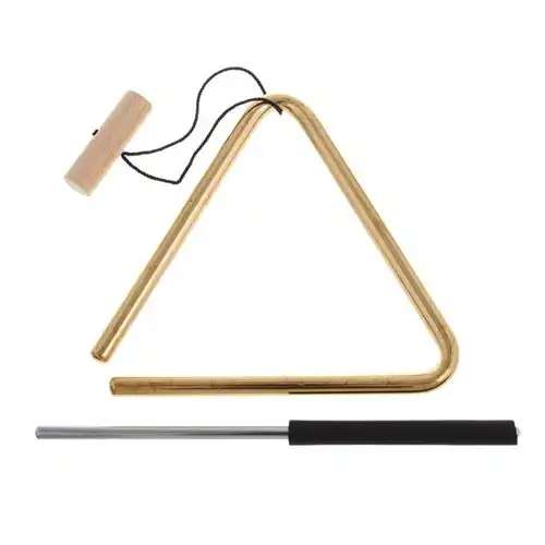 Meinl Percussion 15cm Musical Triangle Solid Brass w/ Striker Music Instrument