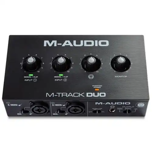 M-Audio M-Track Duo 2-Channel Portable Recording Interface For Mac/Desktop PC