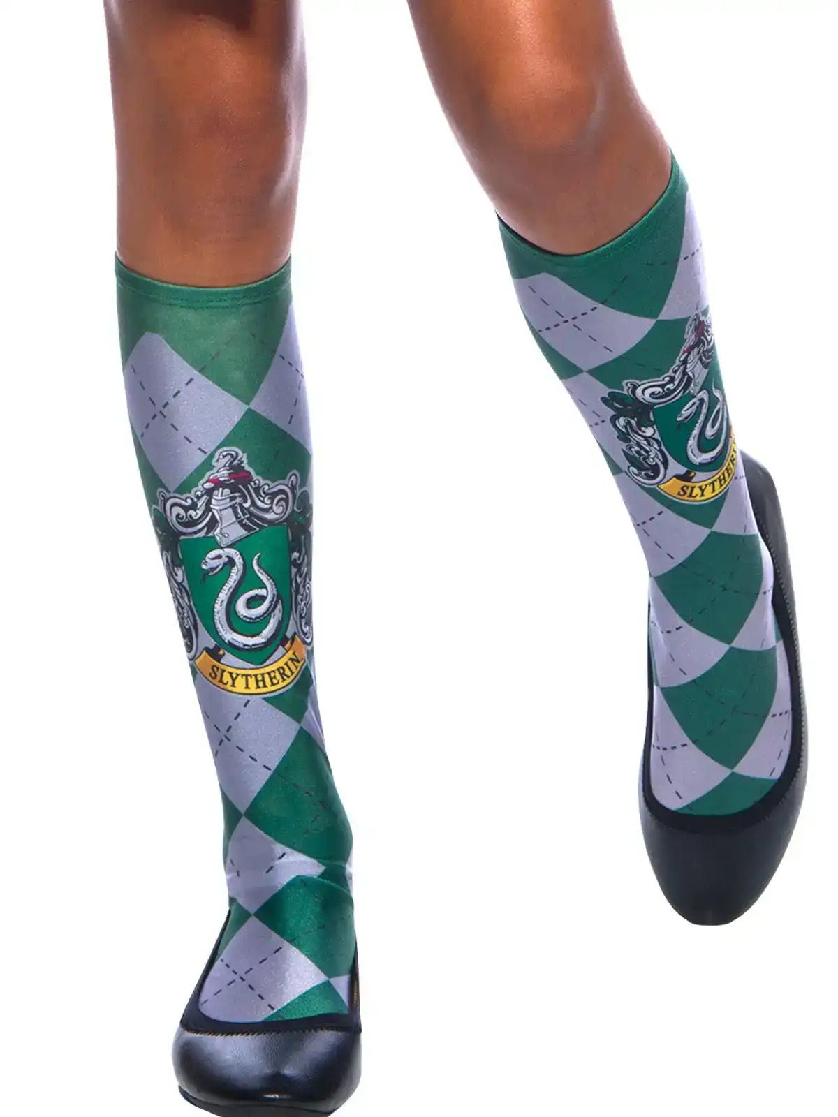 Harry Potter Slytherin Knee High Socks Kids/Child Dress Up Party Costume 6-11