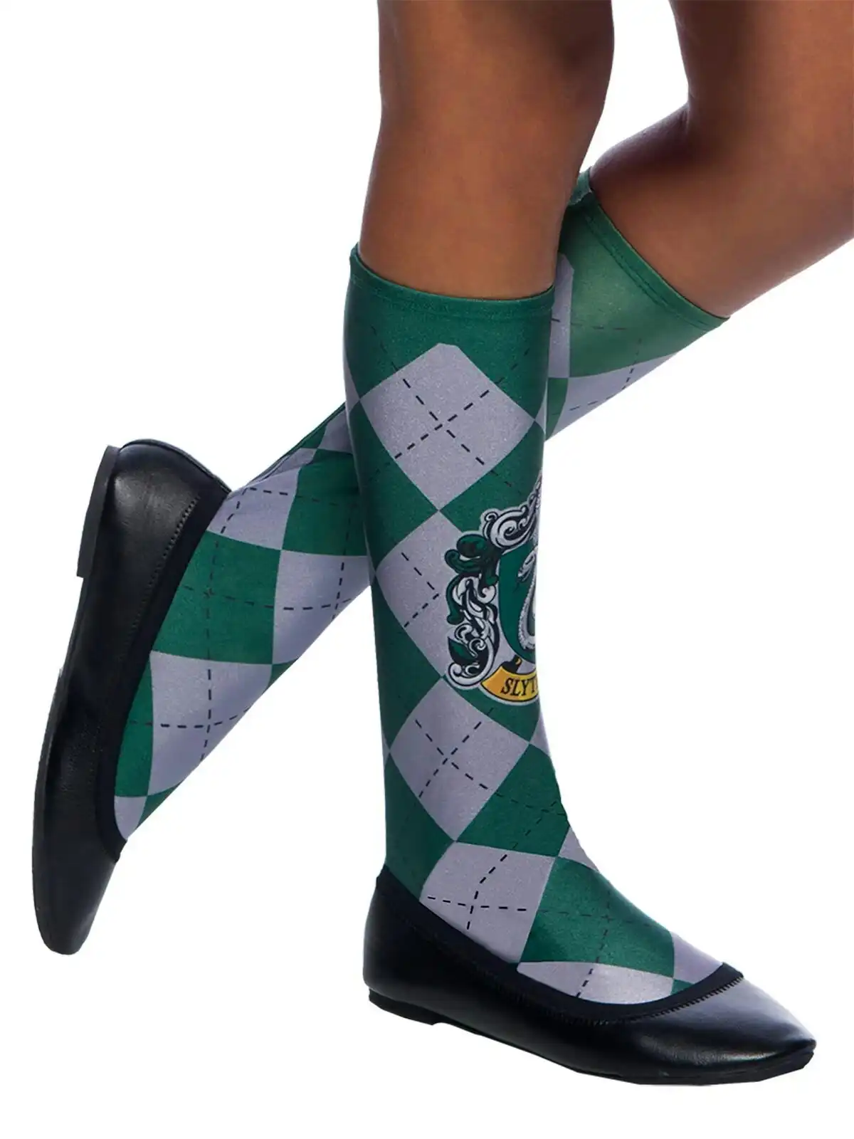 Harry Potter Slytherin Knee High Socks Kids/Child Dress Up Party Costume 6-11