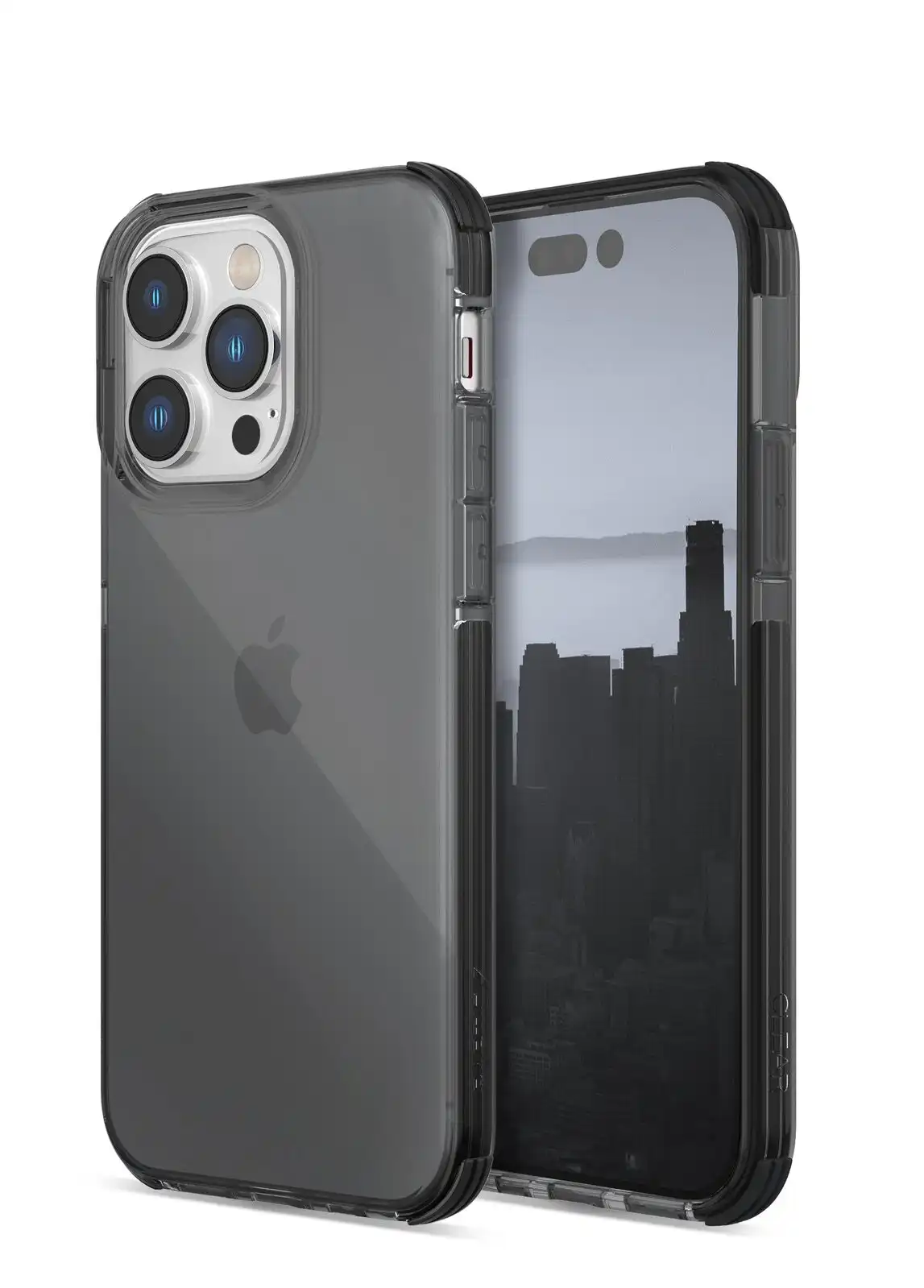 X-Doria Raptic Clear Drop Protection Case Cover For Apple iPhone 14 Pro Smoke