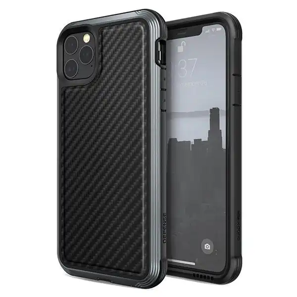X-Doria Defense Lux Protective Carbon Case/Cover For Apple iPhone 11 Pro Max BLK