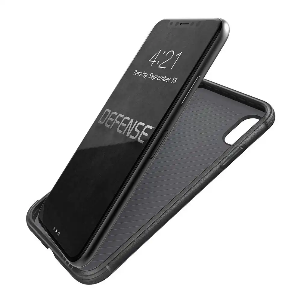 X-Doria Defense Lux Tough Cover Shock/Drop Proof Case for Apple iPhone X/Xs Wood