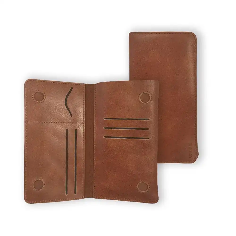Urban All-in-1 Universal Wallet Case w/ Card Slots For 4.7" Mobile Phones Tan