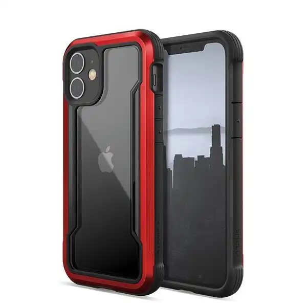 X-Doria Raptic Shield Protective Heavy Duty Case For Apple iPhone 12 Mini Red