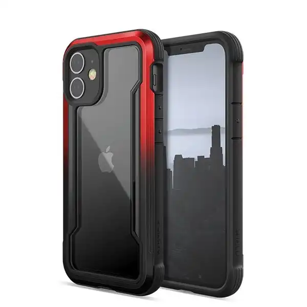 X-Doria Raptic Shield Protective Case/Cover For Apple iPhone 12 Mini Black/Red