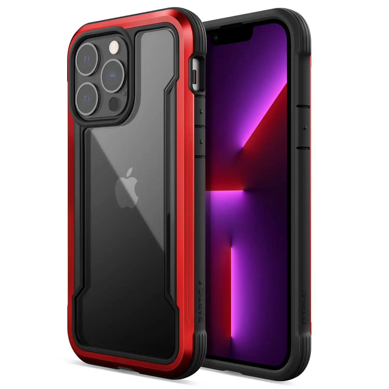 X-Doria Raptic Shield Pro Shockproof Case/Cover For Apple iPhone 13 Pro Red
