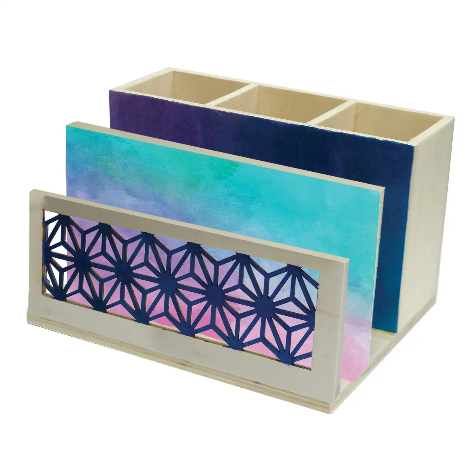 Boyle Art/Craft 18.5x15.3cm Laser Cut Plywood Desk Organiser Storage/Holder