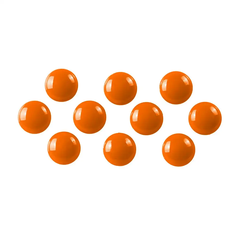 20x Quartet 20mm Magnet Buttons Document/Photo Holder For Magnetic Board Orange