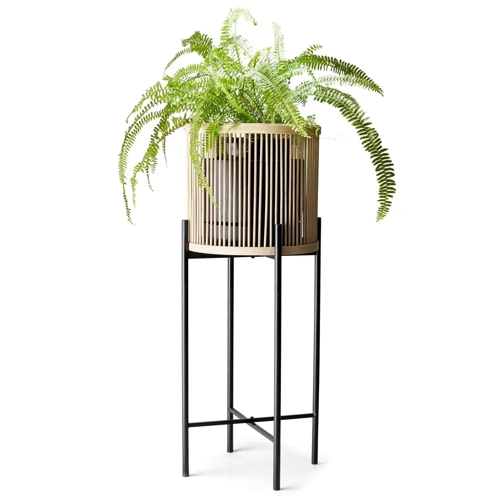 Salt & Pepper Planters Indoor/Outdoor Rhythm Natural Bamboo 35x80cm Plant Stand