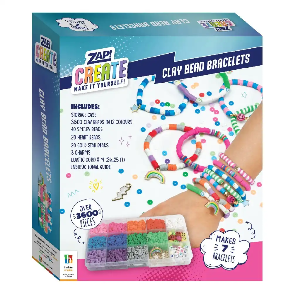 Zap! Extra Create Clay Bead Bracelets Craft Activity Kit Hobby Project 8y+