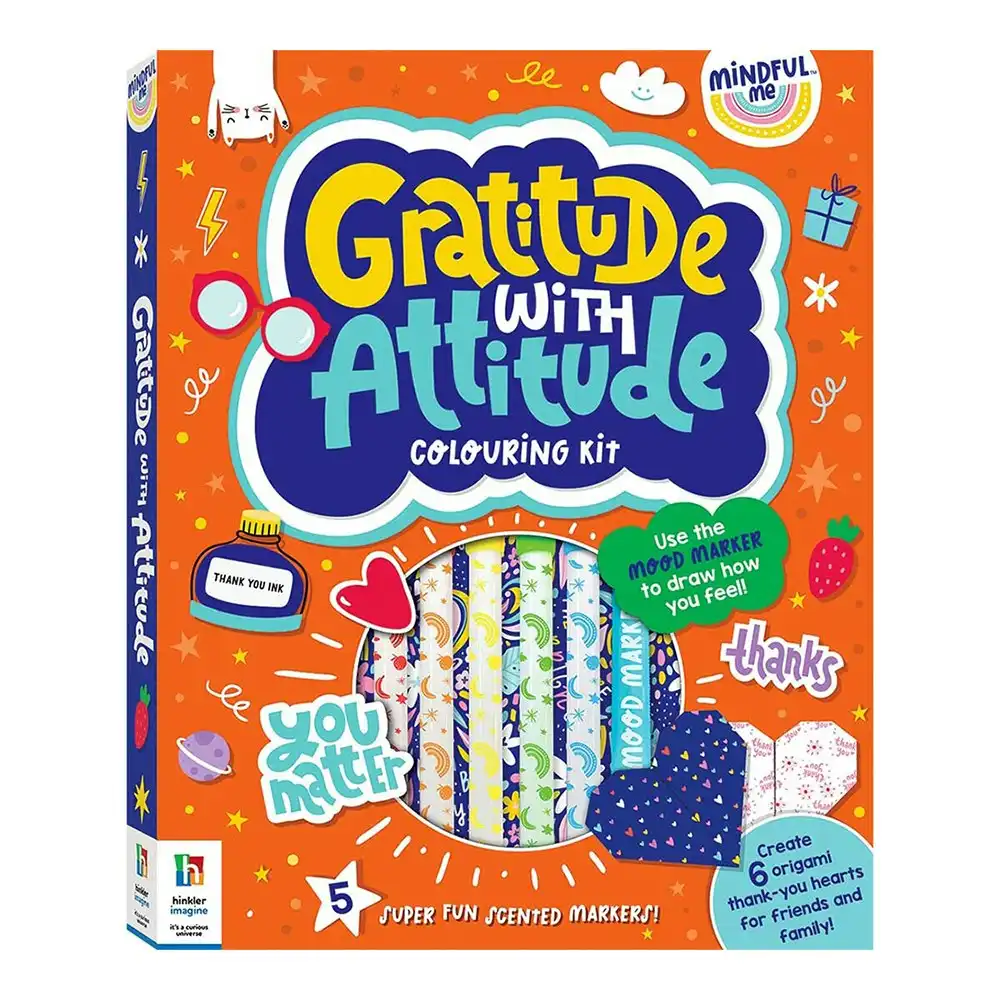 Elevate Mindful Me Gratitude with Attitude Colouring Activity Kit Art Pad 6y+