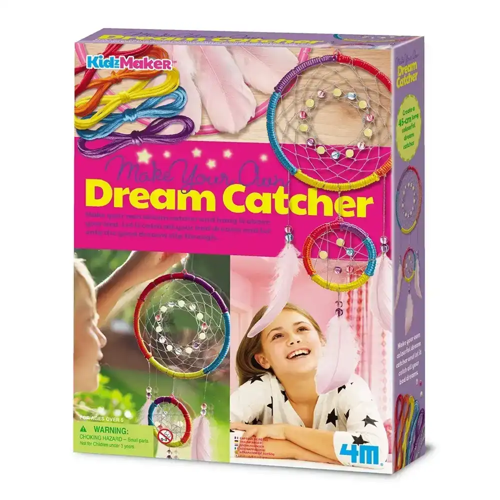 4M KidzMaker Make Your Own Dream Catcher DIY Kids/Children Art Activity 5y+