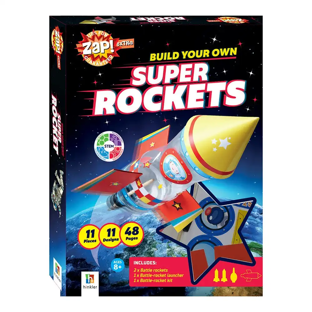 Zap! Extra Build Your Own Super Rockets Craft Activity Kit Hobby Project 8y+