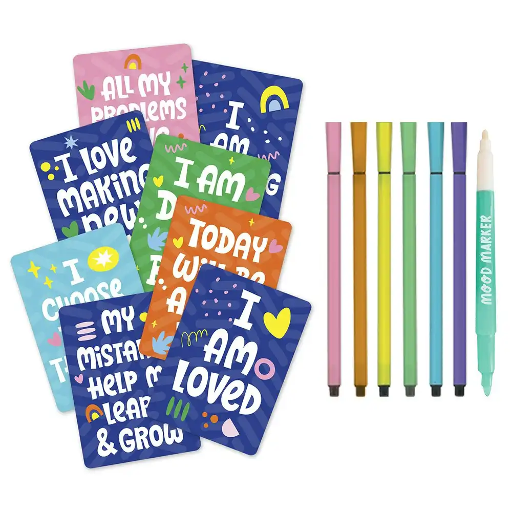 Elevate Mindful Me Positive Vibes Colouring Activity Kit Art/Craft Pad 6y+