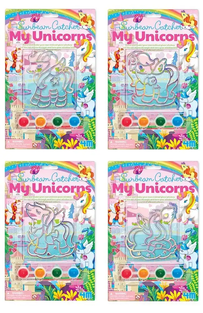 4M Paint-Your-Own My Unicorn Sunbeam Catcher Kids/Children Art 5y+ Assorted