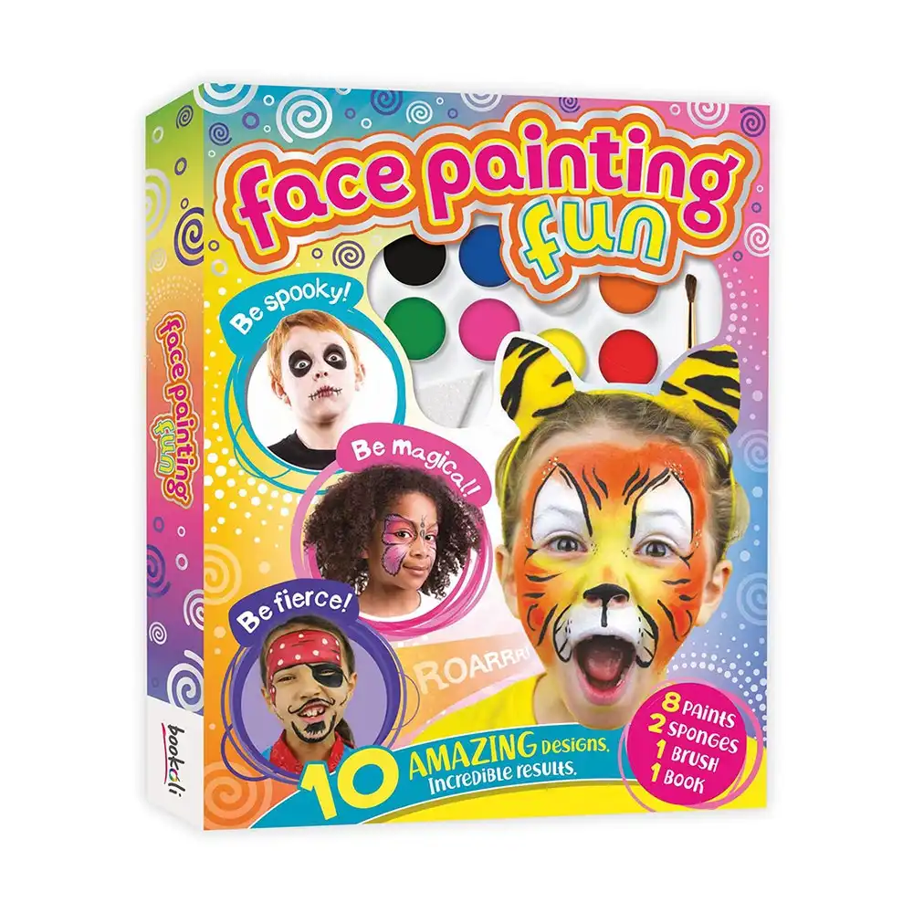 Bookoli Folder of Fun: Face Painting Fun Craft Activity Kit Art Project