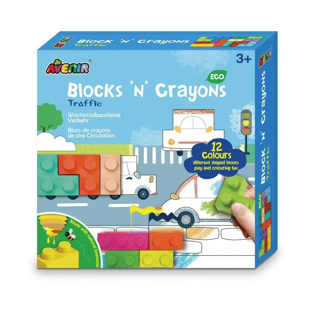 Avenir Blocks'n'Crayons Traffic Creativity Art/Craft Kids/Toddler Activity 3y+
