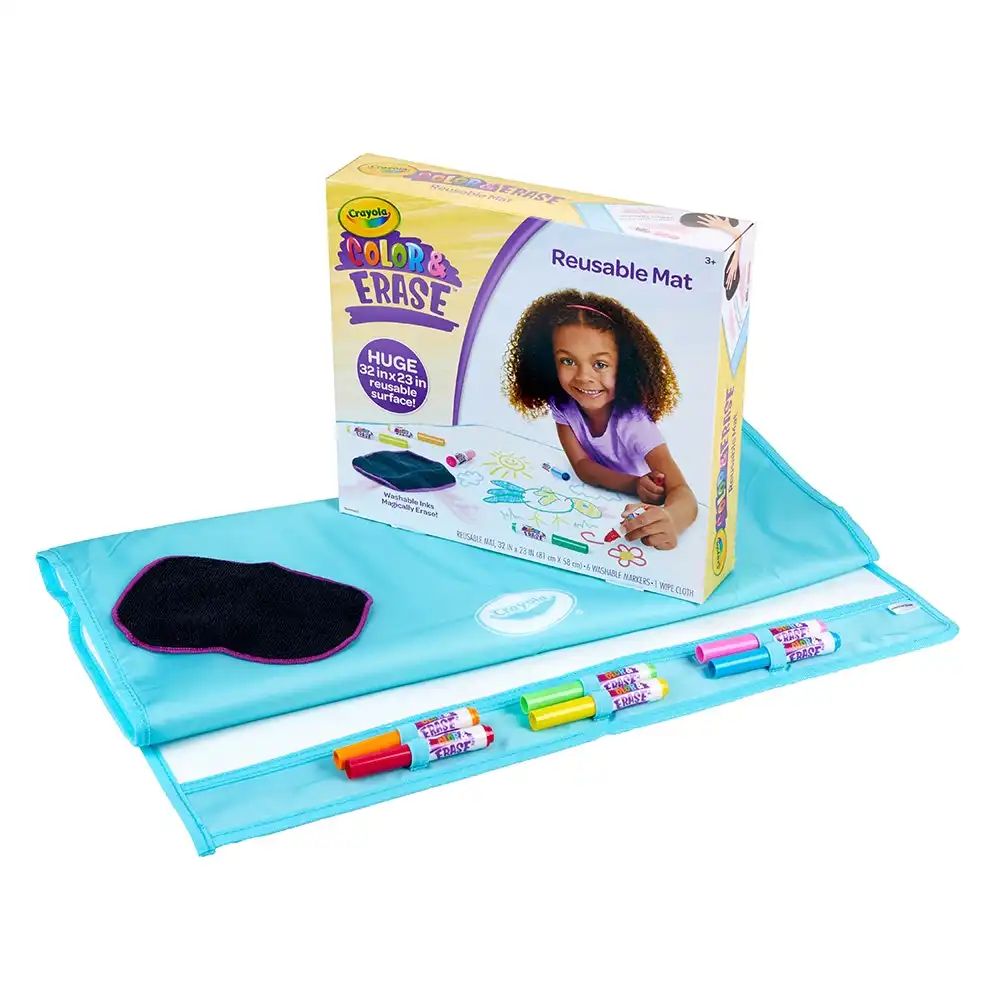 Crayola Color & Erase Drawing/Colouring/Painting Doodle Mat/Board For Kids 3+