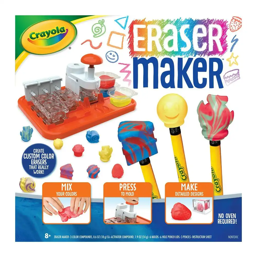 Crayola DIY Series Eraser Maker Set Kids/Children Educational Art/Craft Toy 8y+