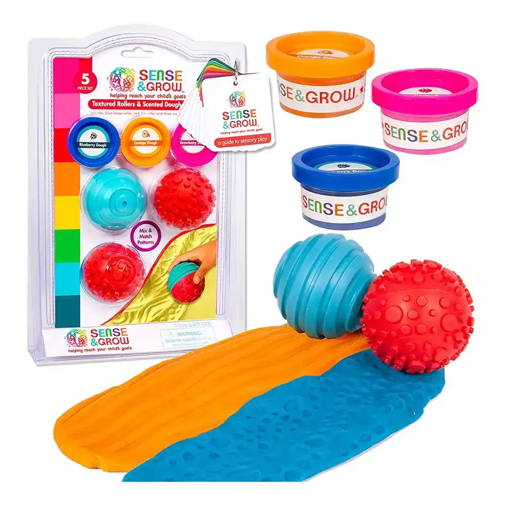 5pc Sense & Grow Mix & Match Textured Rollers/Scented Dough Set Kids/Toddler 3y+