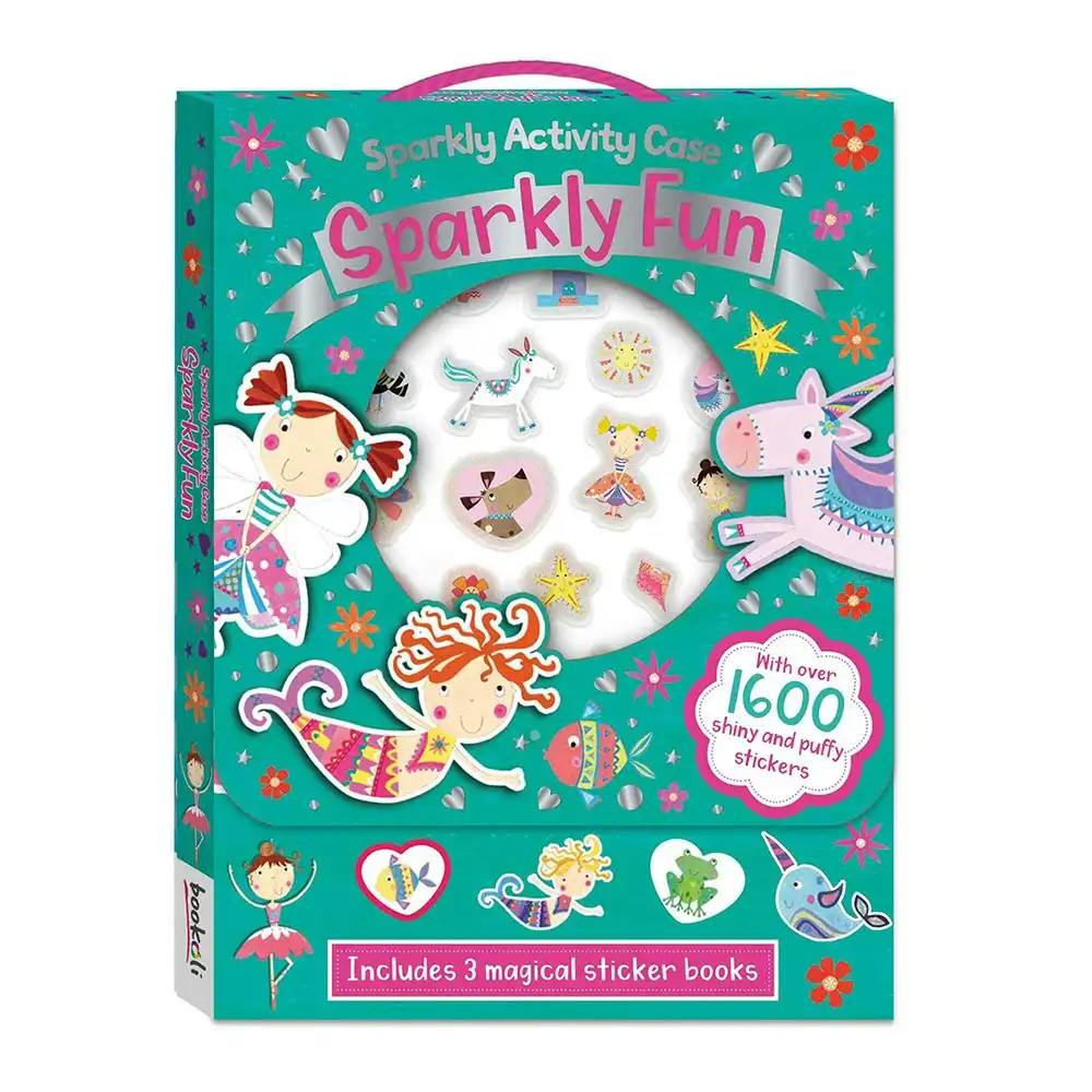Bookoli Sparkly Activity Case: Sparkly Fun Sticker Craft Book Kids/Childrens