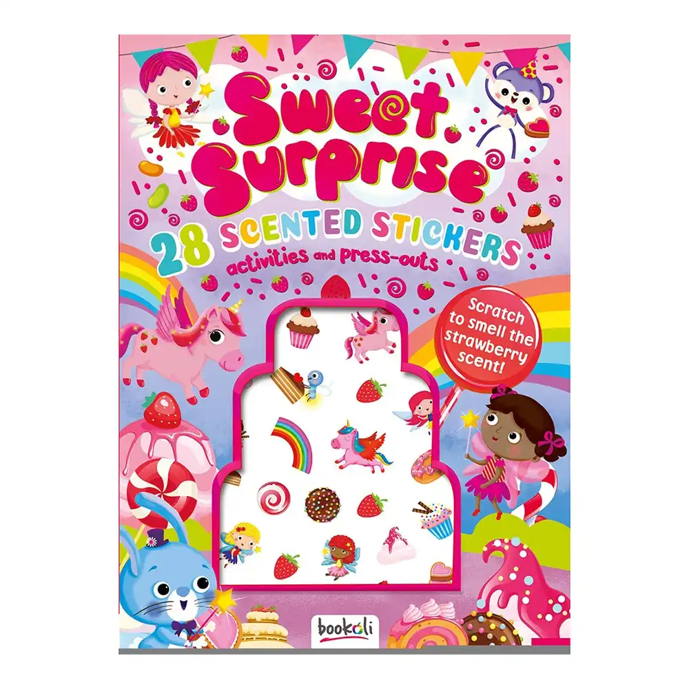 Bookoli Puffy Sticker Scented Surprise Kids Activity Book Doodle Art/Craft