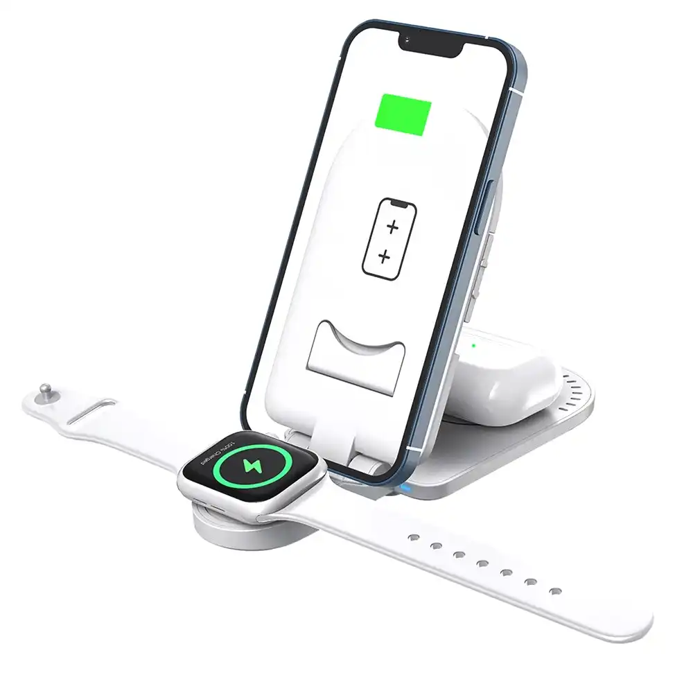 Urban Travel Buddy 3 in 1 Wireless Charger For Apple/Samsung Phone/Watch/Air Pod