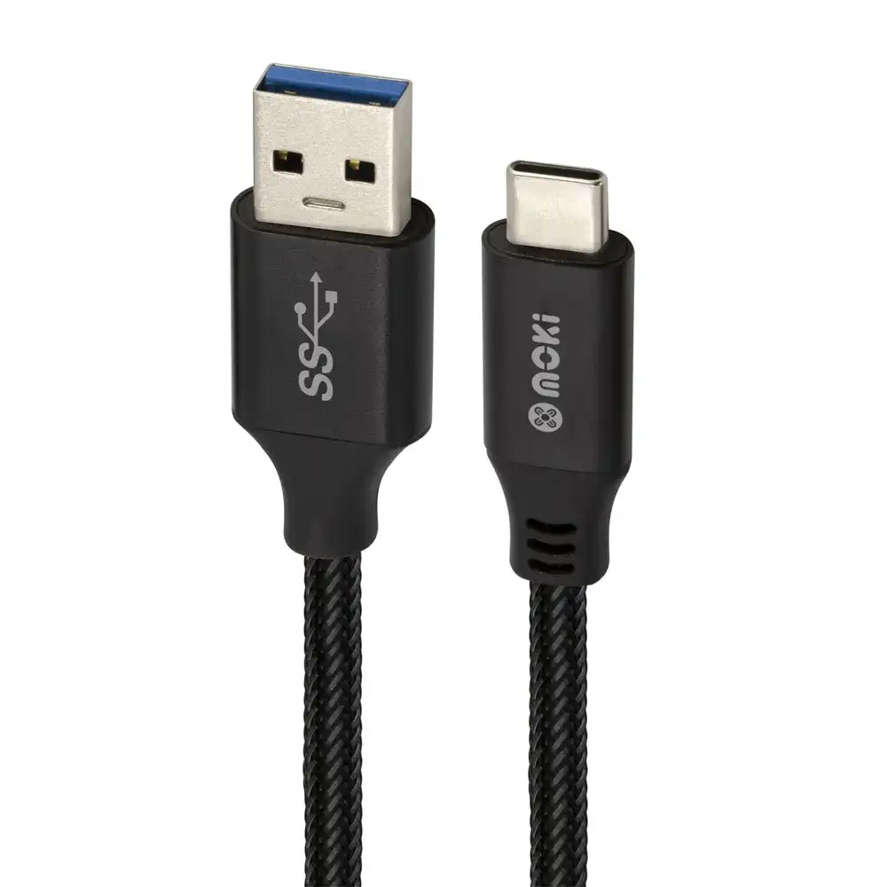 Moki SynCharge USB 3.0 Type-C to USB-A Mesh Cable For Data Transfer/Charging