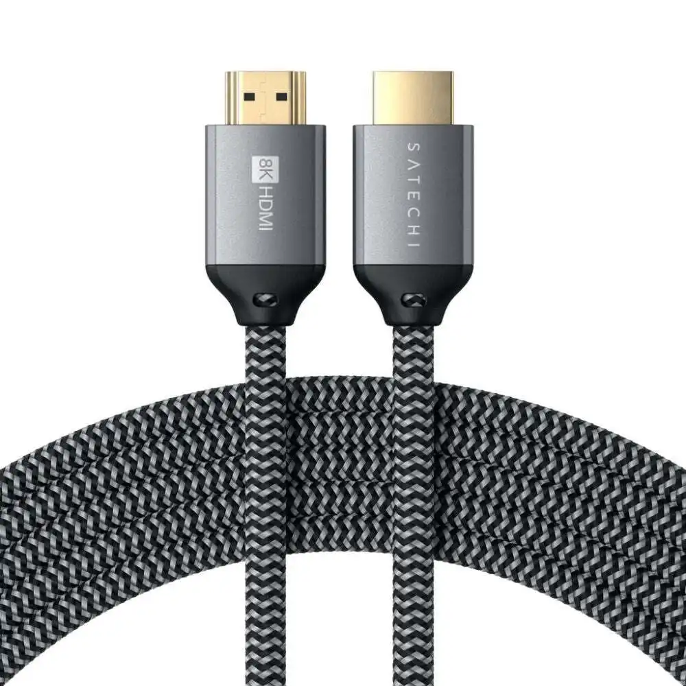 Satechi 8K Ultra HD High Speed HDMI 2m Braided Cable For Mac/PC/Laptop/Xbox/TV