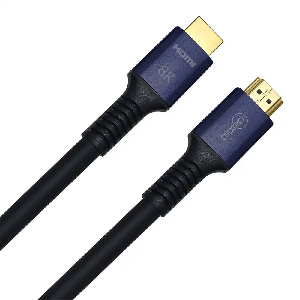 Cruxtec 10m HDMI 2.1 Male to Male 48Gbps High Speed Cable w/ Ethernet Black