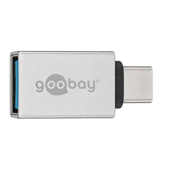 Goobay USB-C Male to USB-A 3.0 Female Cable Connector Adapter For Laptop Silver