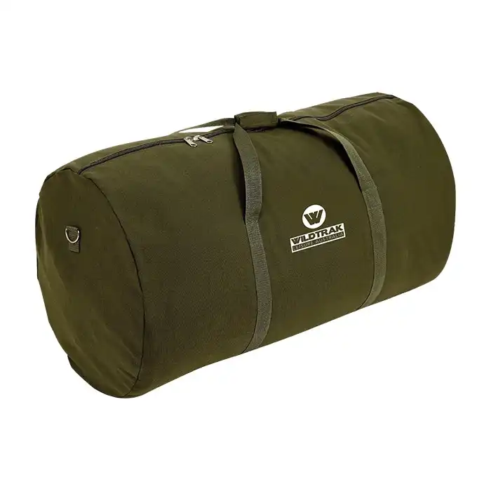 Wildtrak 90x46cm Cotton Canvas Swag Bag Outdoor Camping Carry Storage Moss Green