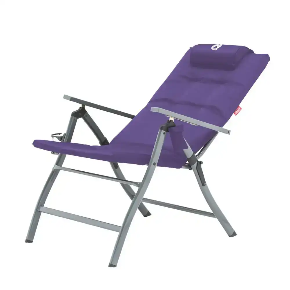 Coleman Aurora 5 Position portable Outdoor Aluminium Camping Flat fold Chair