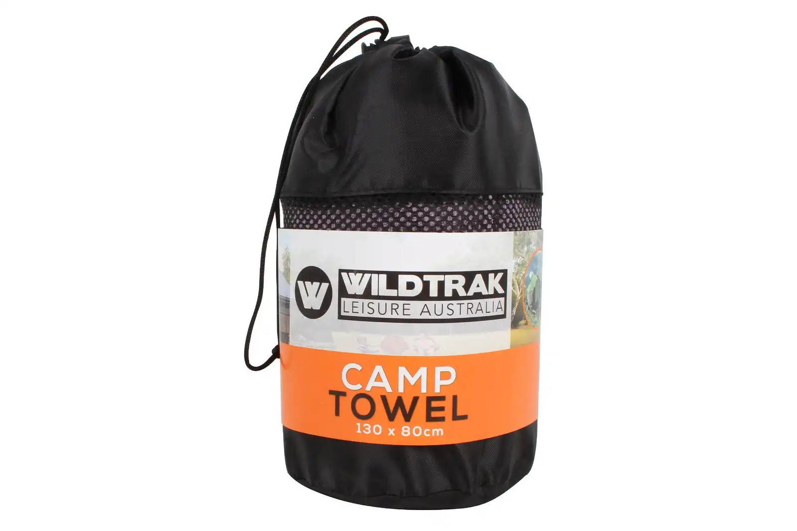 Wildtrak 180x90cm Quick Dry Soft Camp Towel w/ Bag Jumbo Travel/Camping Grey