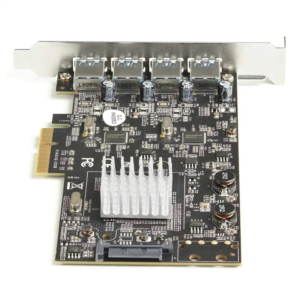 Star Tech 4-Port USB-A 3.1 PCIe Expansion Slot/Controller Card For Desktop/PC