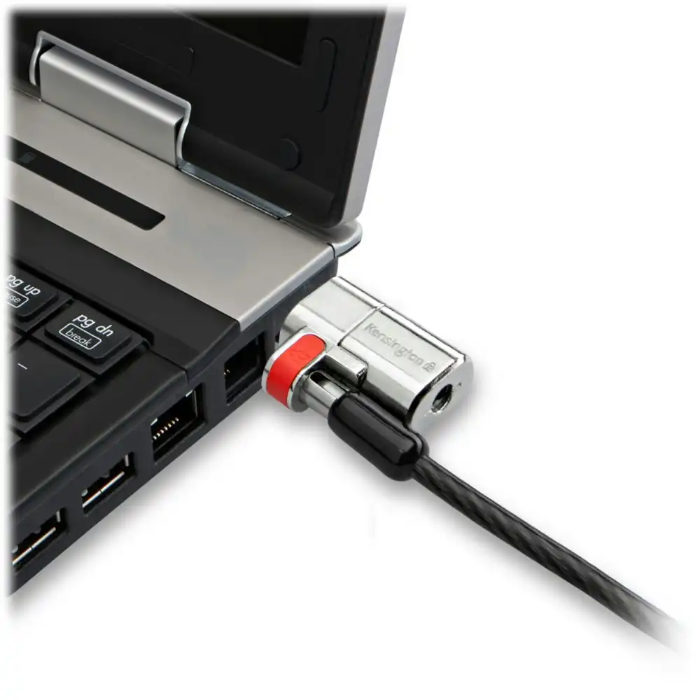Kensington Single Keyed Clicksafe Lock Security Steel Cable For Laptop Black